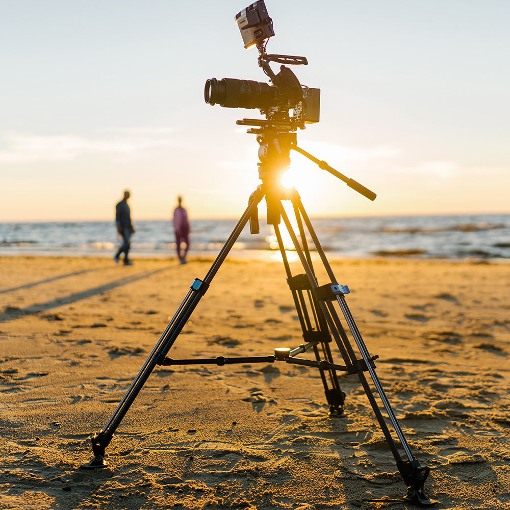SQ75 Rapid System Heavy Duty Carbon Fiber Video Tripod Set with VHS-10 Professional Fluid Head