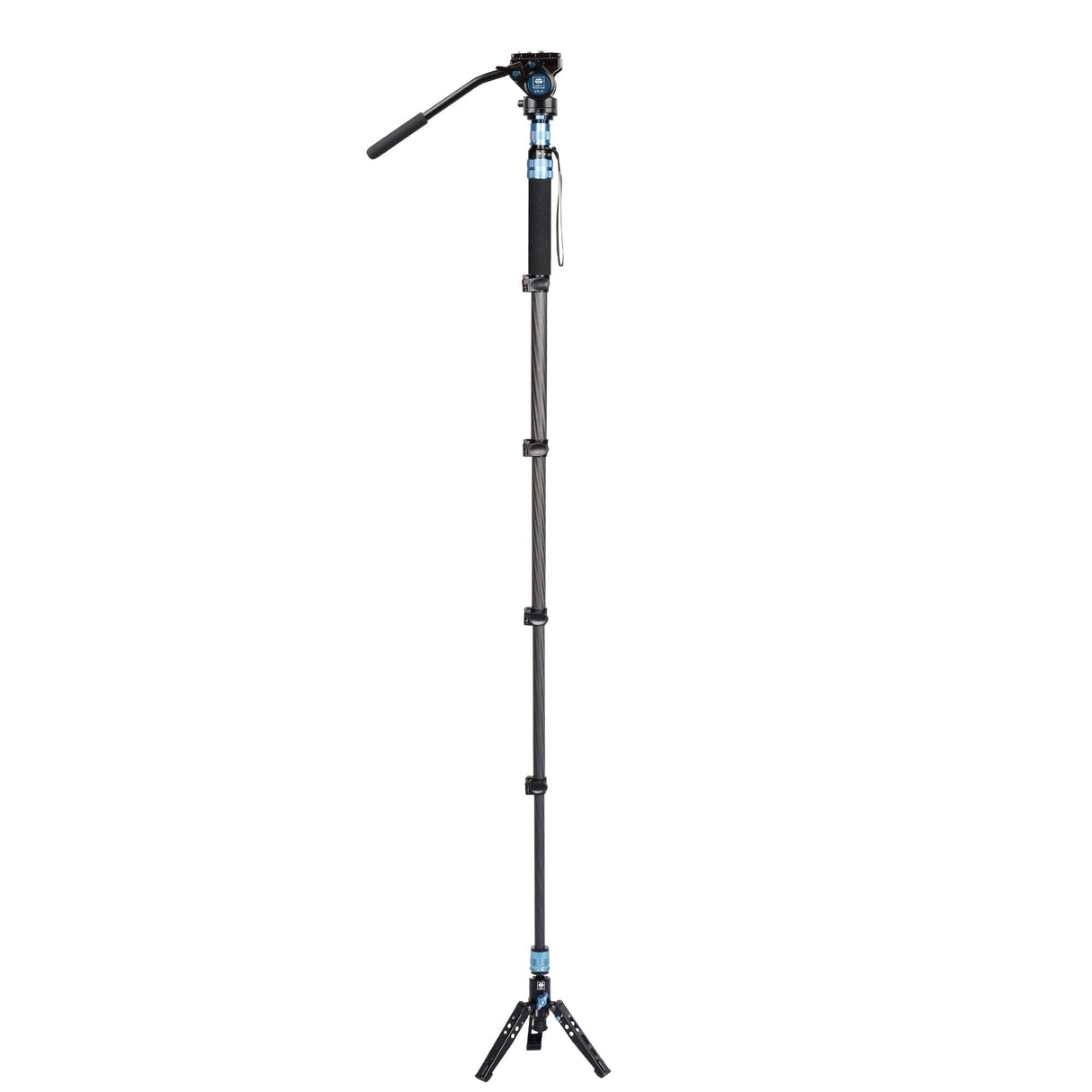 SIRUI P-325FS Trépied Monopode en Carbone 148 cm avec Étoile de Support + Tête Vidéo VA-5