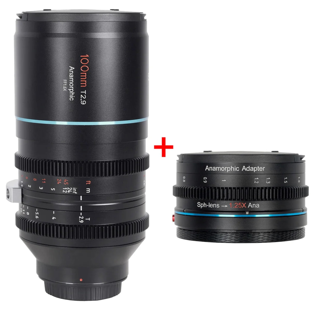 B-WARE SIRUI Venus Vollformat-Anamorphic-Kinoobjektiv B-WARE 100mm T2.9 Anamorphic Lens with Anamorphic Adapter