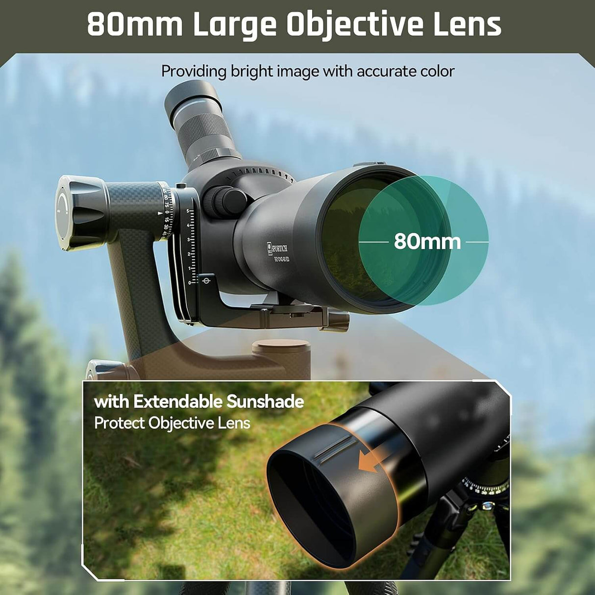 SIRUI Beyond S6080A Spektive Für Die Jagd & Beobachtung