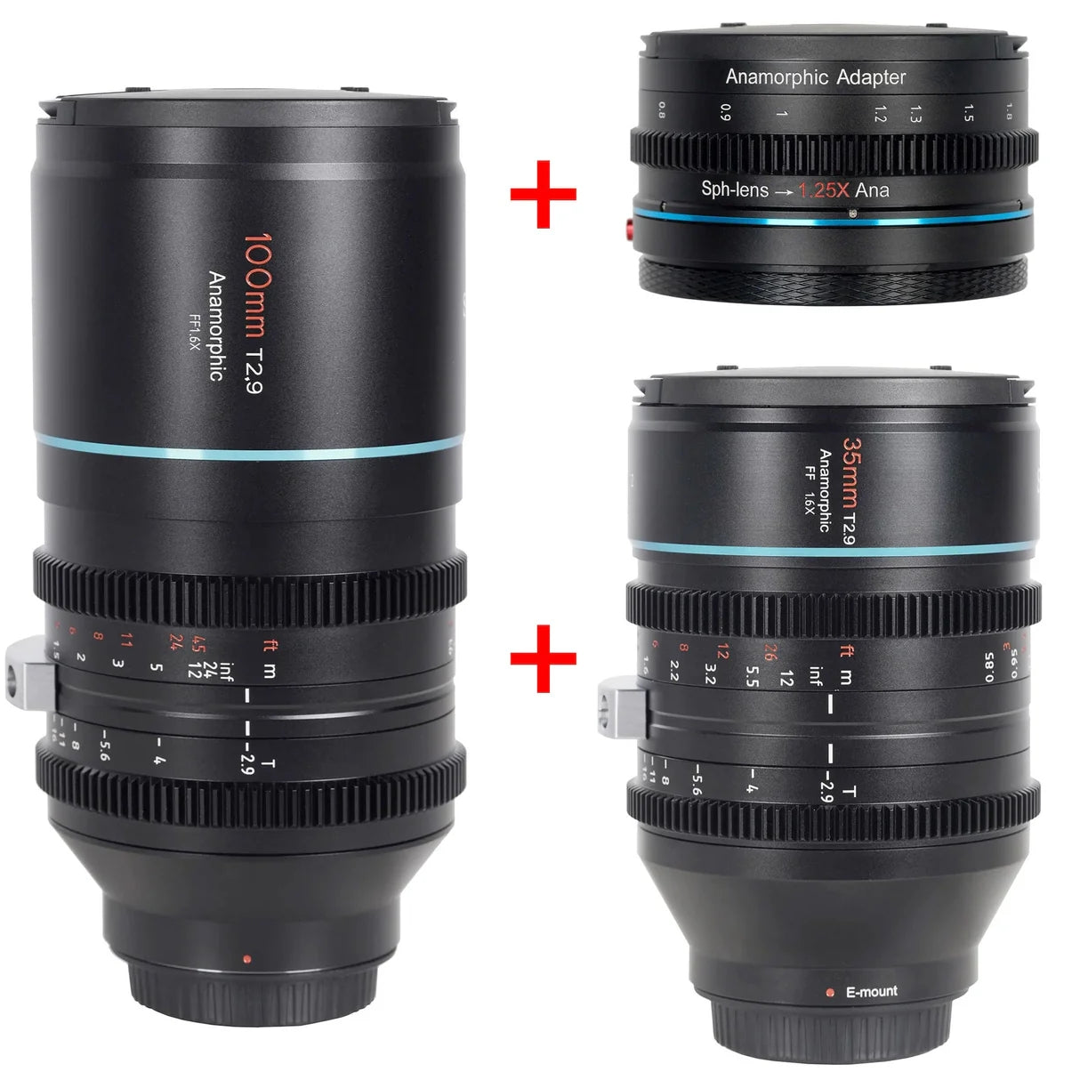 B-WARE SIRUI Venus Vollformat-Anamorphic-Kinoobjektiv B-WARE 100mm T2.9 35mm T2.9 Anamorphic lenses and adapter