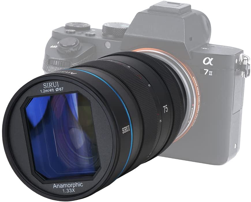 SIRUI SR75 75mm f1.8 Anamorphes APS-C Objectif 1.33x - pour divers raccords de caméra
