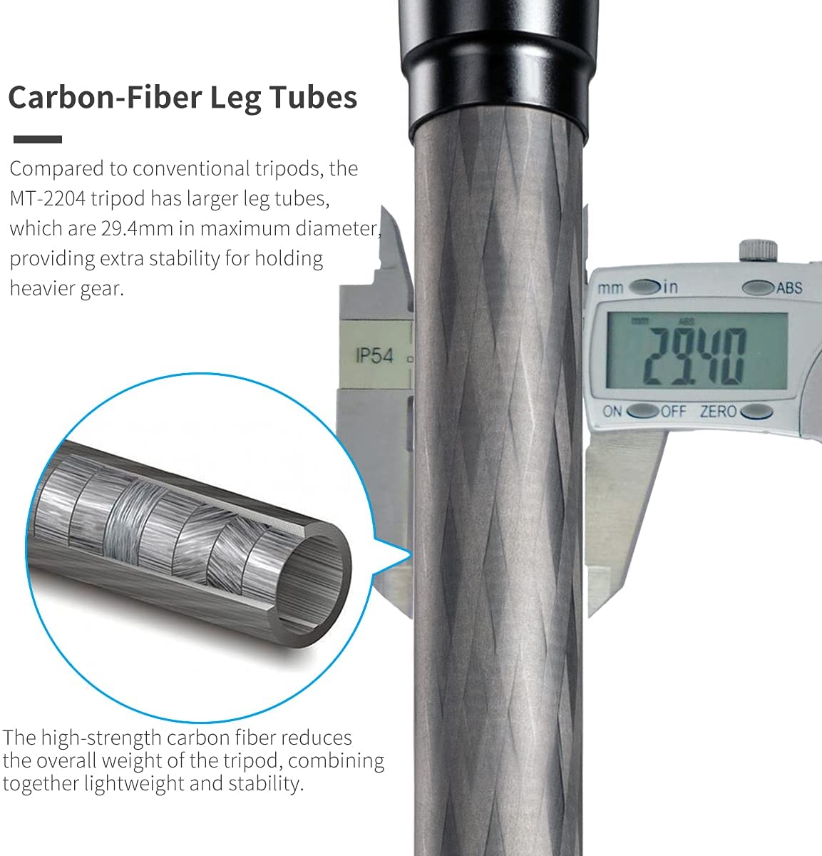 SIRUI MT-2204 - Trépied en carbone trois/en un avec tête panoramique à rotule