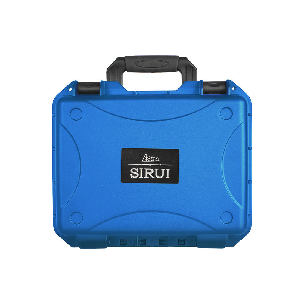 SIRUI Astra Series 1.33x Full Frame Auto Focus Anamorphic Cine Lens protective blue case with handle