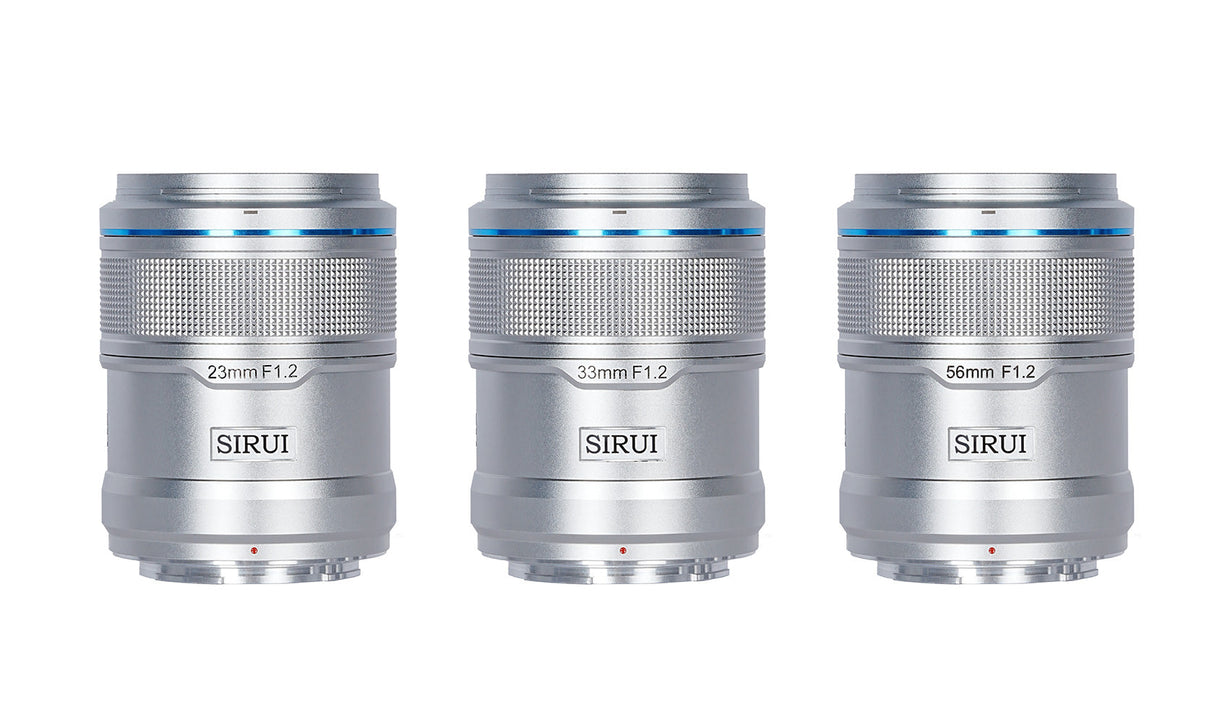 B-WARE SIRUI Sniper Serie F1.2 APS-C Format Autofokus-Objektiv-Set B-WARE
