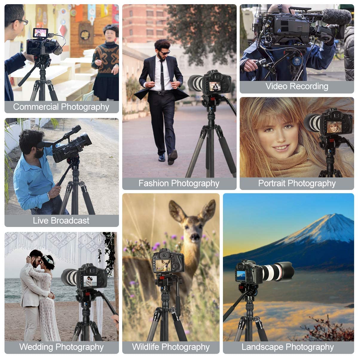 SIRUI Traveler VC - Drei-/ Einbeinstativ Carbon mit Videokopf VA-5
