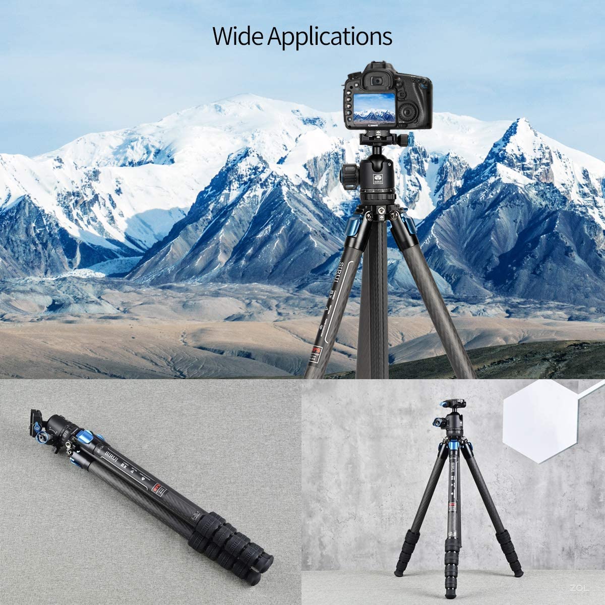 SIRUI ST-125 Superb Travel Dreibeinstativ Carbon 150 cm - wasserdicht ST-Serie