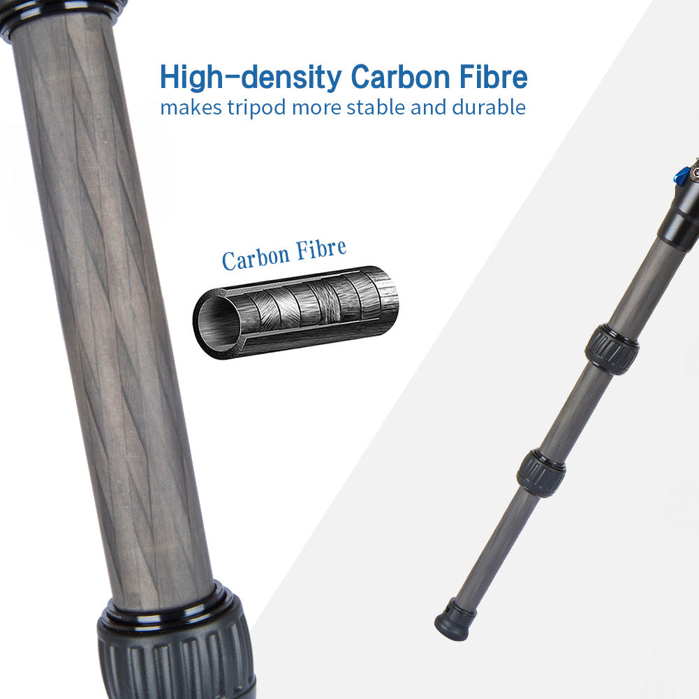 SIRUI AM-223 Powerzwerg Trépied en carbone avec tête à rotule B-00K - Série AM2