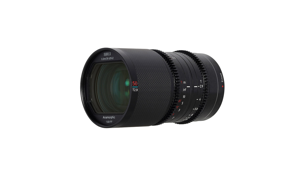 SIRUI Saturn 35/50/75mm T2.9 1.6x anamorphotes carbon full-frame lens - for various camera mounts