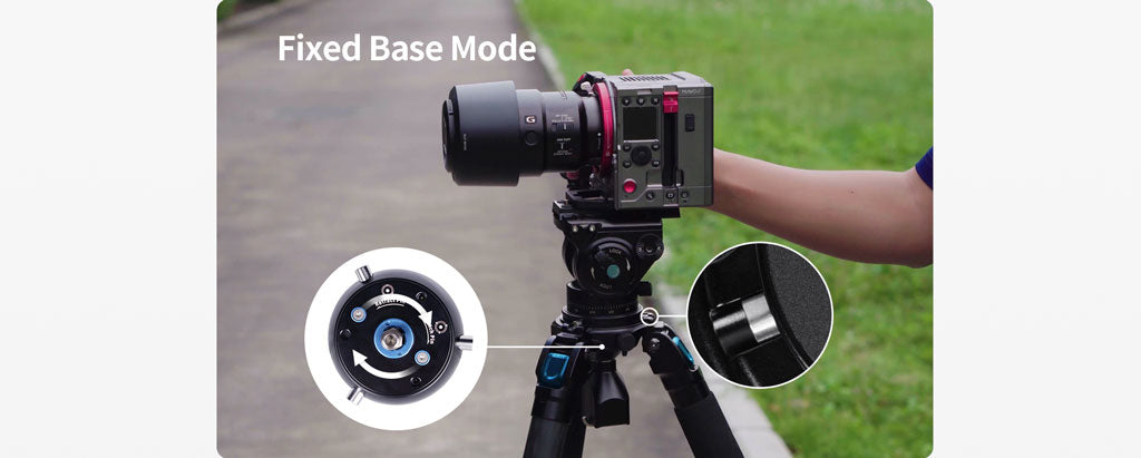 SIRUI AR-3204 Explorer Trépied 2en1 en carbone avec base de nivellement de 15m, hauteur de 150 cm - Série AR