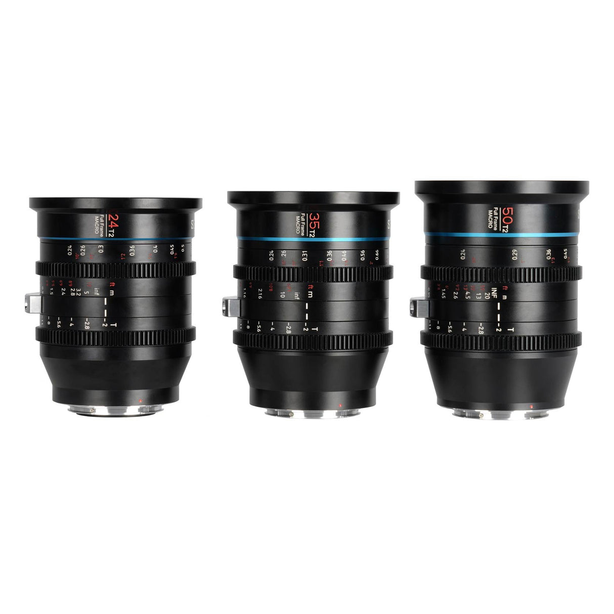 SIRUI Jupiter 3eR-Set 24mm/35mm/50mm T2 Makro Cine Objectif plein format