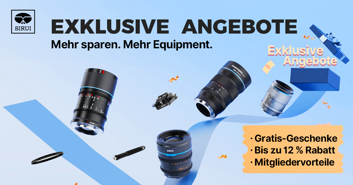 SIRUI Exclusive Sale zum Jahresende: Bis zu 12 % Rabatt und Gratis-Zubehör