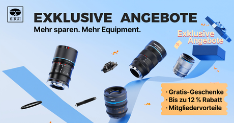 SIRUI Exclusive Sale zum Jahresende: Bis zu 12 % Rabatt und Gratis-Zubehör