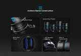 SIRUI Venus 100mm T2.9 1.6x anamorphic full format lens - for various camera connections