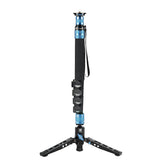 SIRUI P-325FL Carbon Treppiede Monopiede 178 cm con Standspinne + Testa Video VA-5