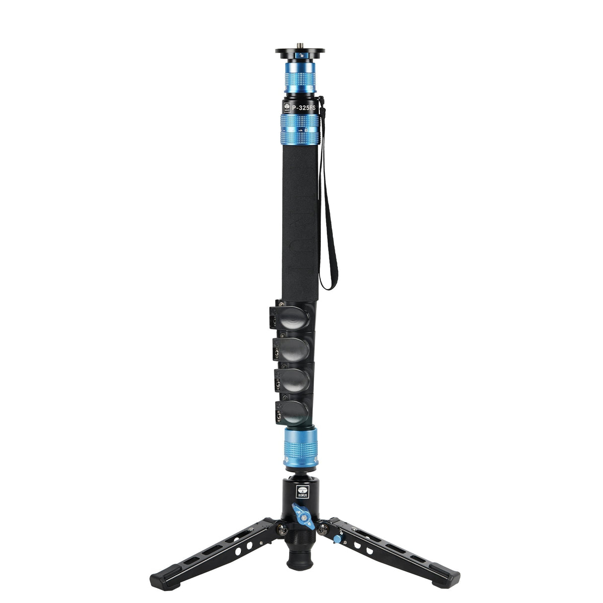 SIRUI P-325FS Trépied Monopode en Carbone 149,5 cm avec Étoile de Support + Tête Vidéo VH-10