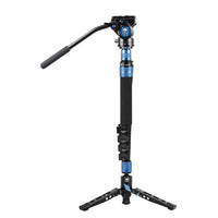 SIRUI P-325FS Carbon Einbeinstativ 148 cm mit Standspinne + Videoneiger VA-5