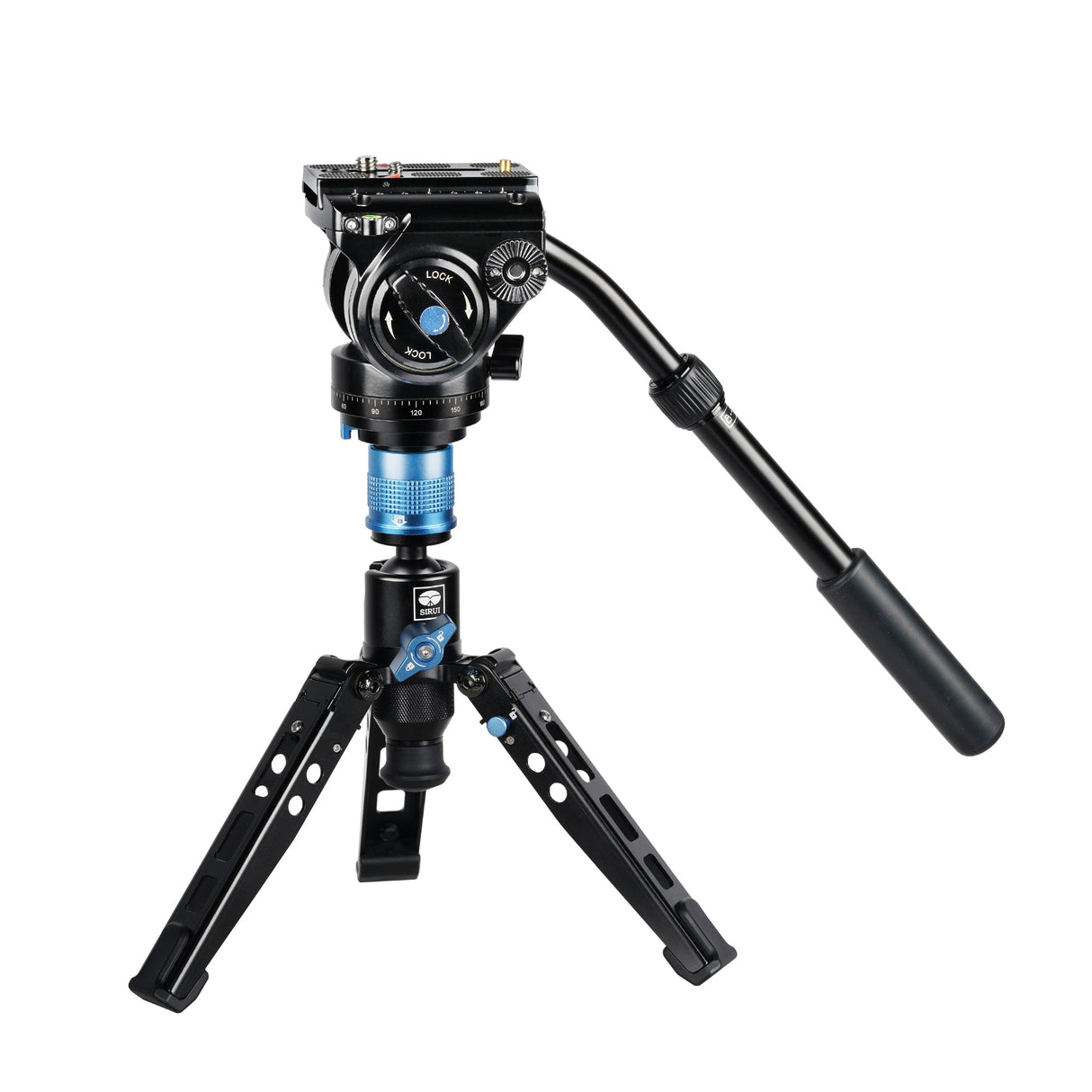 SIRUI P-325FS Trépied Monopode en Carbone 149,5 cm avec Étoile de Support + Tête Vidéo VH-10