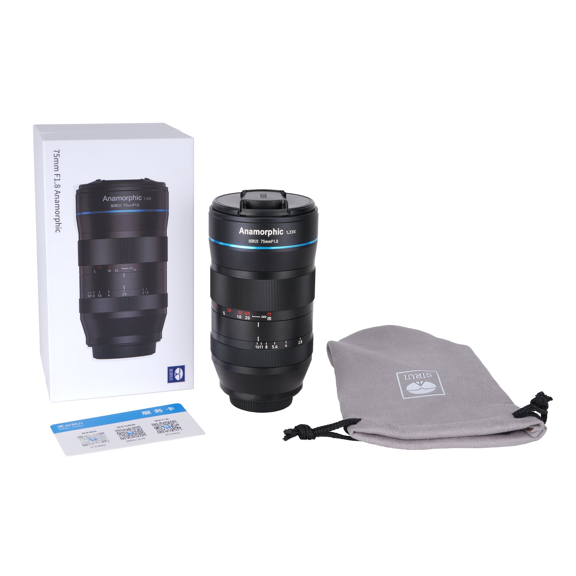 美品・特価　SIRUI 75mm F1.8 1.33xアナモルフィック MFT Amazon.co.jp: SIRUI 75mm F1.8 1.33X S35 アナモルフィック RF