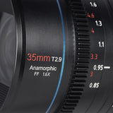 SIRUI Venus 35mm T2.9 1.6x anamorphic full format lens - for various camera connections