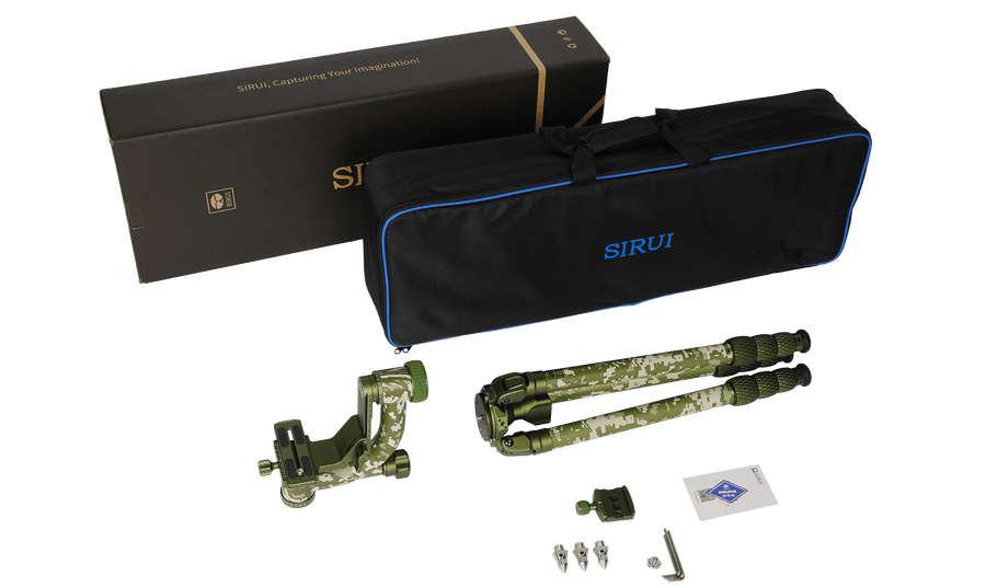 SIRUI 2-in-1 Explorer-Serie Camouflage Outdoor-Stativ-Set CT-3204+CH20