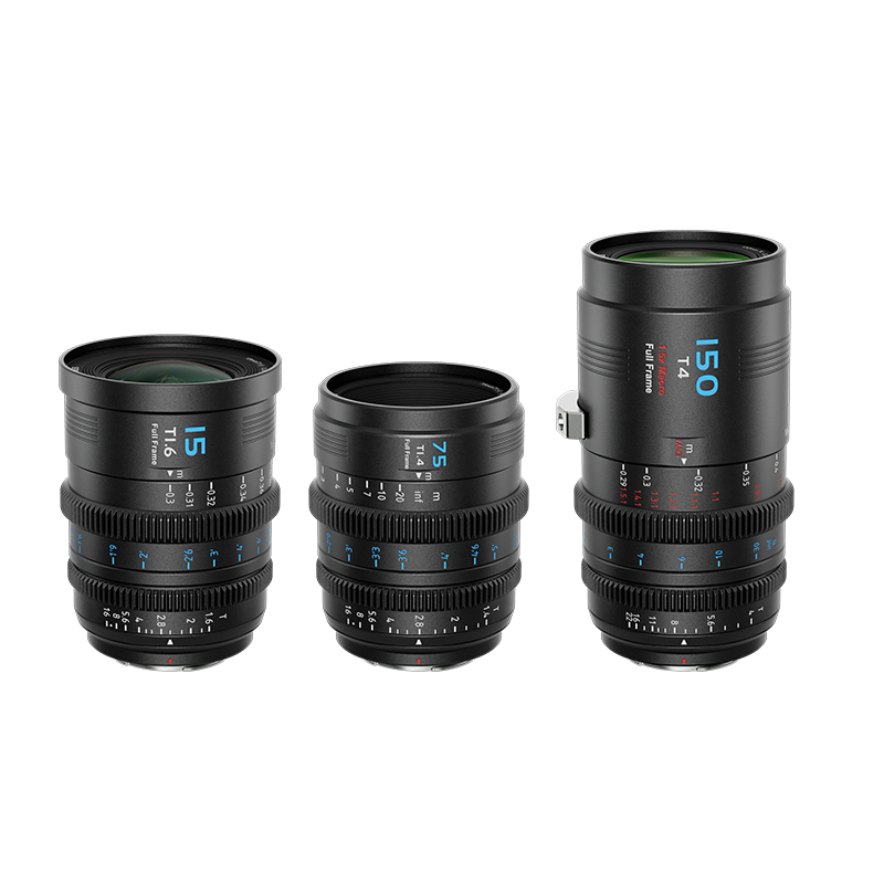 SIRUI Vision Prime 15/75/150 mm T1.4 Full-Frame Cine-Objektiv