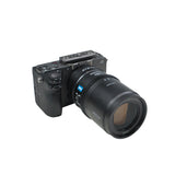 SIRUI Astra Series 1.33x Full Frame Auto Focus Anamorphic Cine Lens mounted on a Sony camera