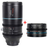 SIRUI Venus 100mm + ADP125X - Objetivo anamórfico de formato completo T2.9 1.6x + adaptador anamórfico 1.25x