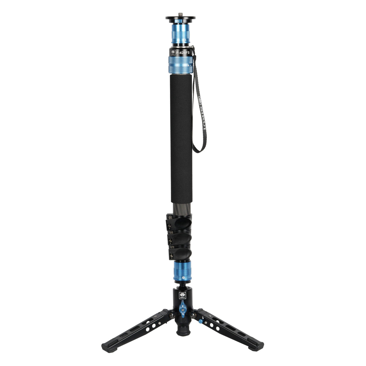 SIRUI P-424FS Carbon Monopod 160 cm with Fliplocks + Stand