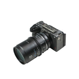 SIRUI Astra Series 1.33x Full Frame Auto Focus Anamorphic Cine Lens mounted on a camera body.