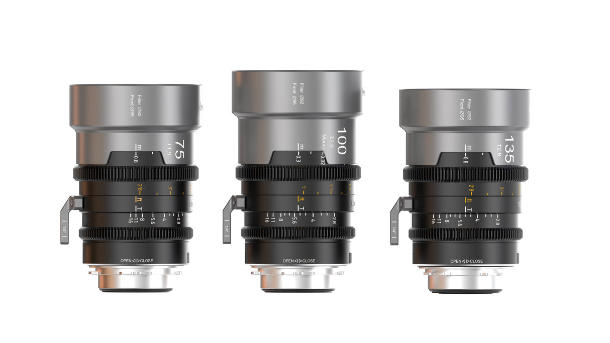 SIRUI IronStar 75/100/135 mm T1.9 1.5x Full-Frame Anamorphic Cine Lens