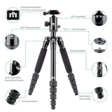 SIRUI AM-005K Traveler UltraLight - aluminum tripod black with D-10K head - AM0 set