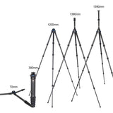 SIRUI AM-225 Travellegs tripod carbon with middle column SL-100 - AM2 series