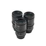SIRUI Astra Series 1.33x Full Frame Auto Focus Anamorphic Cine Lens 50mm, 75mm, and 100mm T1.8