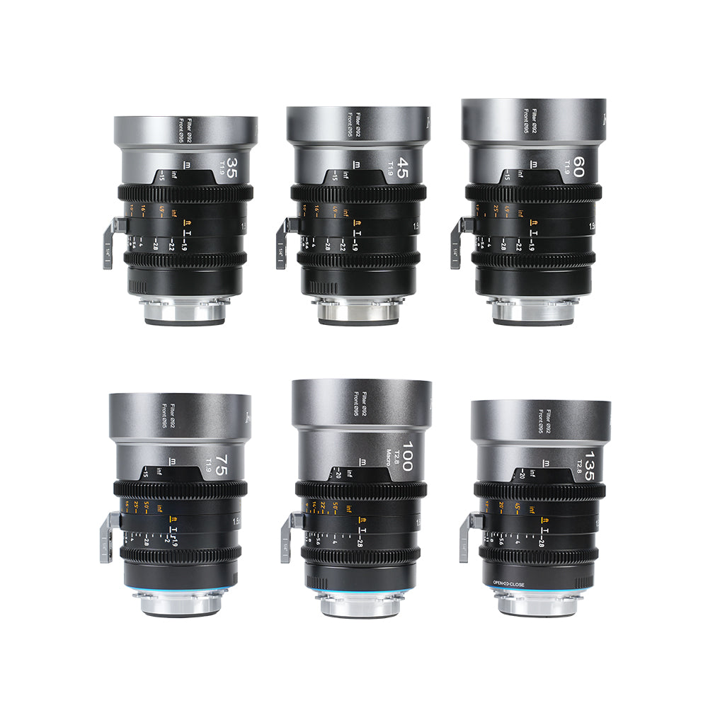 SIRUI IronStar 75/100/135 mm T1,9 objetivo anamórfico de cine Full-Frame 1,5x