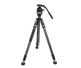 Ensemble trépied professionnel polyvalent SIRUI SVS60 + BH-60 avec tête intégrée à rotule et fluide