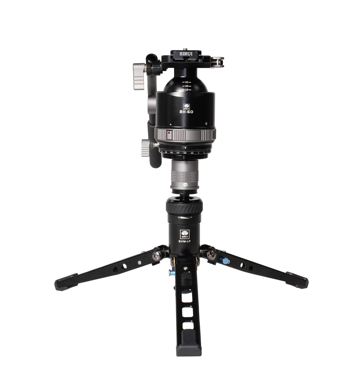 Ensemble trépied professionnel polyvalent SIRUI SVS60 + BH-60 avec tête intégrée à rotule et fluide