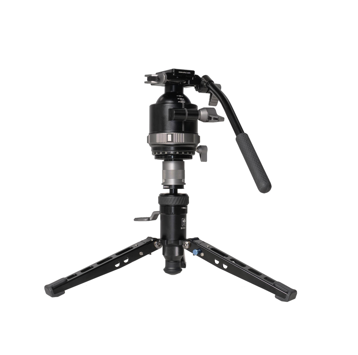 Ensemble trépied professionnel polyvalent SIRUI SVS60 + BH-60 avec tête intégrée à rotule et fluide