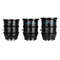 SIRUI Jupiter 3eR-Set 24mm/35mm/50mm T2 Macro Objectifs cinéma plein format