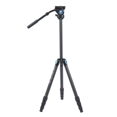 SIRUI ST-224 Superbo Treppiede da Viaggio in Carbonio 185 cm con Testa Video VH-10 impermeabile Serie ST