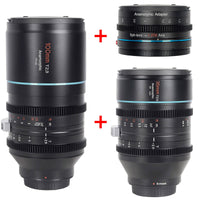 SIRUI Venus 35mm + 100mm + ADP125X - Objetivos anamórficos de formato completo T2.9 1.6x + adaptador anamórfico 1.25x